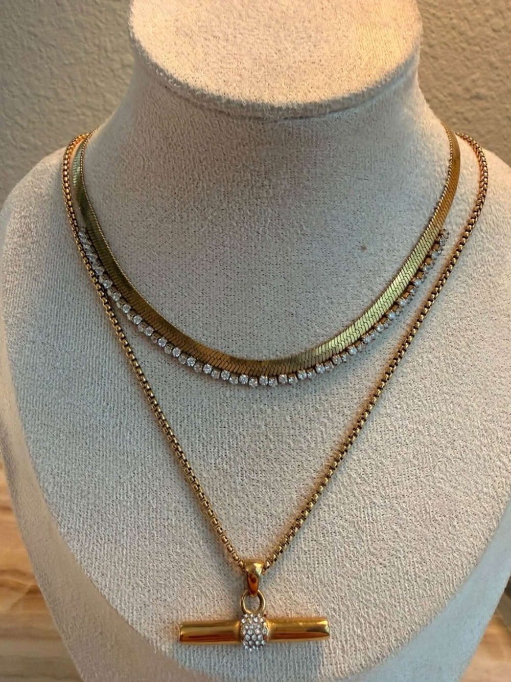 M + S Gold Jewelry Stack